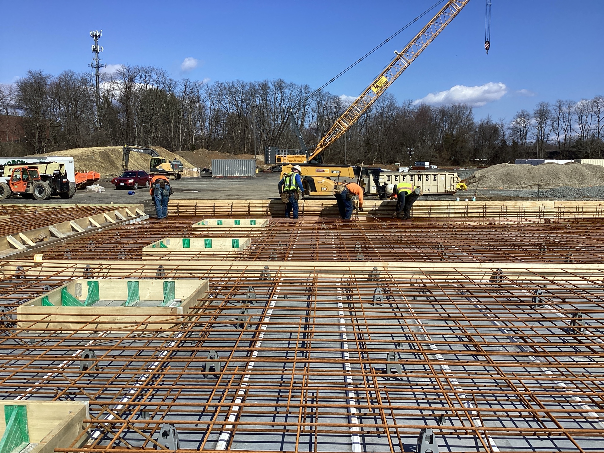 STRUCTURAL WELDED WIRE REINFORCEMENT PLACED IN FORMS FOR TILT-UP WALL PANELS